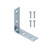 G-FORCE 40002 1-1/2 in. Corner Brace Zinc Plated Carded (4PC/Pack)