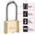 MASTER LOCK 175DLH 2-1/4 in. Long Shackle Resettable Combination Brass Padlock