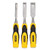 STANLEY 16-300 Wood Chisel 3-Piece Set (1/2 in., 3/4 in., 1 in.)