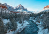 Zion Nat Park, Watchman - Postcard