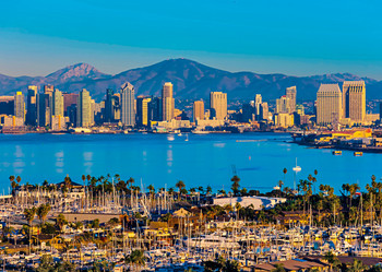 San Diego Skyline - Postcard