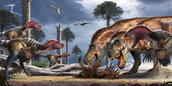 Dakotaraptor vs T-Rex - Long Card