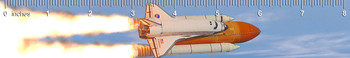 Space Shuttle Endeavour Ruler(in) Space Shuttle Endeavour Ruler(in)