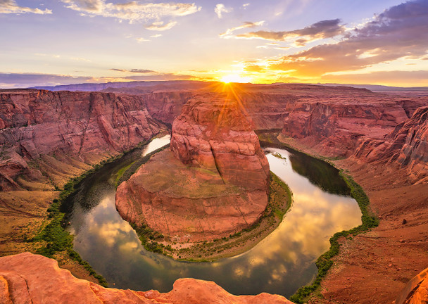 Horseshoe Bend Sunset - Postcard