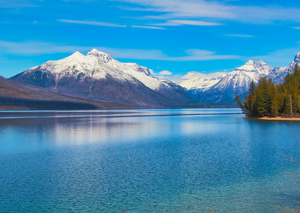 Glacier Nat Park, McDonald Lake - Postcard
