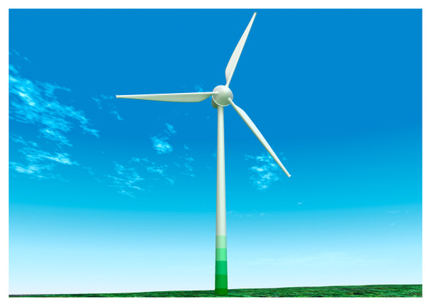 Wind Turbine Postcard