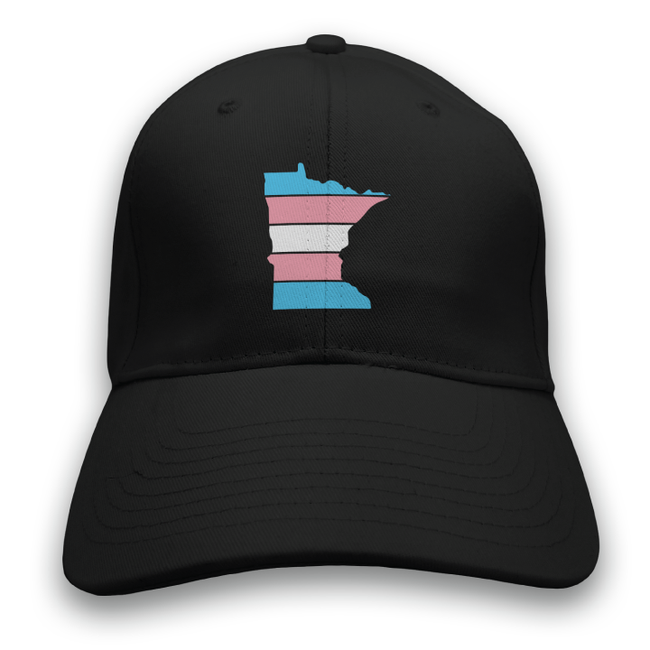 Trans Pride State (Black Baseball Cap 