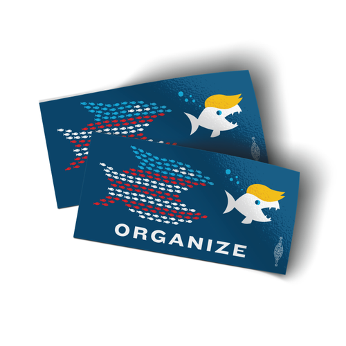 Organize (4" x 2" Vinyl Sticker -- Pack of Two!)