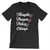 Thoughts & Prayers - Script (Unisex Black Tee)