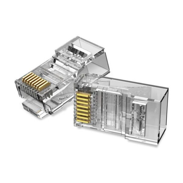 Vention IDBR0-100 Cat.5E UTP RJ45 Modular Plug Transparent 100Pack