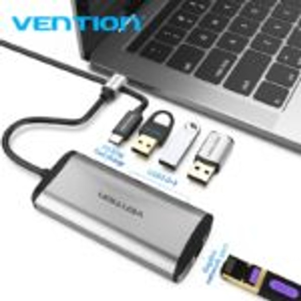 Vention TGDHB Type C 5 in 1 to USB3.0 * 3/ Docking Station