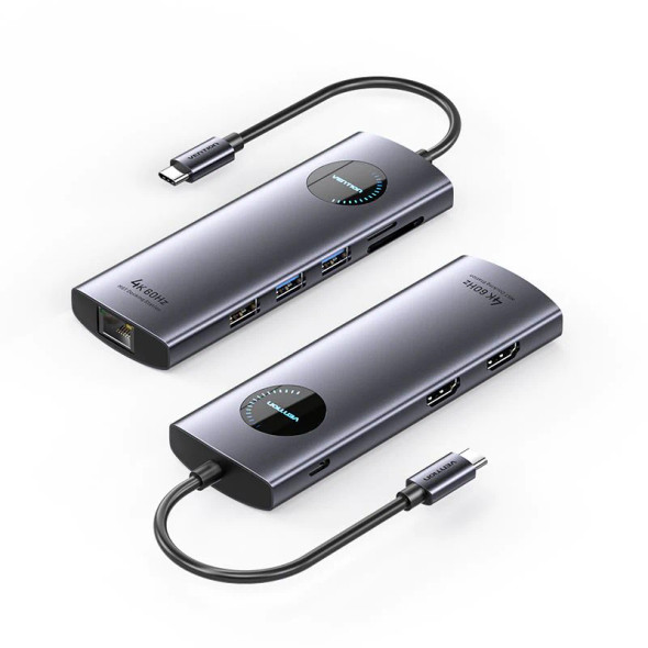 Vention USB-C 9 In 1 Docking Station With 2 HDMI Ports