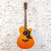 Yamaha - AC5R VN - Small Body Acoustic-Electric Guitar w/ Cutaway - Vintage Natural - w/ Hardshell Case