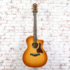 Taylor - 214ce DLX Ziricote Special Edition - Grand Auditorium Acoustic-Electric Guitar - African Ziricote - Shaded Edgeburst - with  Hardshell Case (214ce DLX Special Edition-U)