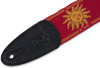 Levy's 2" Wide Red Jacquard Guitar Strap.