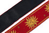 Levy's 2" Wide Red Jacquard Guitar Strap.