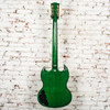 Gibson - SG Standard '61 Stop Bar - Electric Guitar - Translucent Teal - Translucent Teal - with  Hardshell Case (SG6100TLNH1)