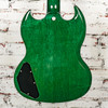Gibson - SG Standard '61 Stop Bar - Electric Guitar - Translucent Teal - Translucent Teal - with  Hardshell Case (SG6100TLNH1)