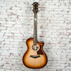 Taylor - 414ce-R LTD - Acoustic-Electric Guitar 400 Series - Sunburst Edge Top w/ Lily/Vine Inlay - w/ Brown Taylor Deluxe Case - x3032