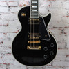 Epiphone Inspired by Gibson - Les Paul Custom - Electric Guitar - Ebony w/ Gold Hardware - w/ Hardshell Case