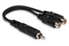 Hosa - YRA-104 - Y-Cable - RCA to Dual RCAF (YRA104)