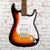 Squier Affinity Series Stratocaster Junior HSS, Laurel Fingerboard, White Pickguard, 3-Color Sunburst
