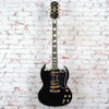 Epiphone - Inspired by Gibson SG Custom - Electric Guitar with  2-Humbuckers - Ebony - with  Premium Gig Bag (EIGSGCEBGH1)