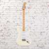 Fender - Standard StratocasterÂ® - Electric Guitar - Maple Fingerboard - Olympic White with  White Pickguard (0266220505)