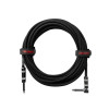 Gator Backline Series 10 Foot Straight to Right Angle Braided Instrument Cable - Black/Black