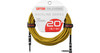 Gator - GCWB-INS-20RABRY - Braided Instrument Cable - Straight to RA - Brown/Yellow - 20 Foot