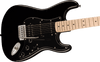 Squier Sonic Stratocaster HSS, Maple Fingerboard, Black Pickguard, Black