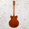 Gretsch - ElectromaticÂ® LTD Flame Okoume BroadkasterÂ® - Semi-Hollow Electric Guitar with  Double-Cut & BigsbyÂ® - Rosewood Fingerboard - Roundup Orange (2508840523)