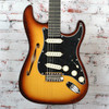 Fender - Limited Edition Suona Stratocaster® Thinline - Semi-Hollow Electric Guitar - Ebony Fingerboard - Violin Burst - w/ Deluxe Blonde Hardshell Case - x2239