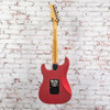 Fender - 2003 MIM Standard Stratocaster Electric Guitar - Satin Candy Apple Red - x3596 - USED