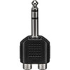 Hosa Dual RCA to 1/4" TRS Adapter