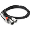 Hosa Stereo Breakout 3.5mm TRS to Dual RCA