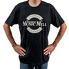 Manchester Music Mill - Round Logo T-Shirt - Black w/White Logo - 2XL