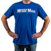 Manchester Music Mill "Sign" Logo T-Shirt, Blue w/White Logo - 2XL
