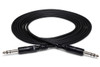 Hosa Technology - CSS-103 - Balances Interconnect Cable - 1/4 in TRS to Same - 3FT
