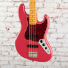 Fender American Professional Classic Jazz Bass, Maple Fingerboard, Faded Dakota Red
