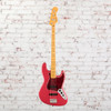 Fender - American Professional Classic - Jazz Bass Guitar - Maple Fingerboard - Faded Dakota Red - with  Deluxe Gigbag (0198642375)