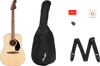 Fender - California Standard Redondo Pack - Acoustic Guitar - Spruce Top - Natural - w/ Gigbag & Gear