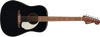 Fender - California Standard Redondo - Acoustic Guitar - Spruce Top - Black w/ Ivory Pickguard