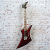 Jackson - 2003 MIJ KE3 Kelly Electric Guitar - Crimson Swirl - x2406 - NOS