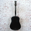 Elvis - EE-101/BK - Dreadnought Acoustic Guitar - Black x6080 USED