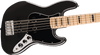 Squier Affinity Series Active Jazz Bass V, Maple Fingerboard, Black Pg, Black Metallic