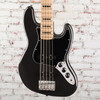 Squier Affinity Series Active Jazz Bass V, Maple Fingerboard, Black Pg, Black Metallic