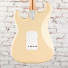Fender - Ritchie Blackmore Stratocaster - Electric Guitar - Scalloped Rosewood Fingerboard - Olympic White - with  Deluxe Gigbag (0139010305)