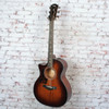 Taylor - (2025) 324ce SEB - Left-Handed Acoustic-Electric Guitar - Mahogany/Mahogany - Shaded Edgeburst Top - w/ Hardshell Case - x5064