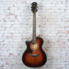 Taylor - (2025) 324ce SEB - Left-Handed Acoustic-Electric Guitar - Mahogany/Mahogany - Shaded Edgeburst Top - w/ Hardshell Case - x5064